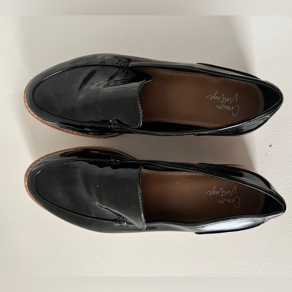 Platform pleather slides w/ purple stripe - Picture 6 of 6